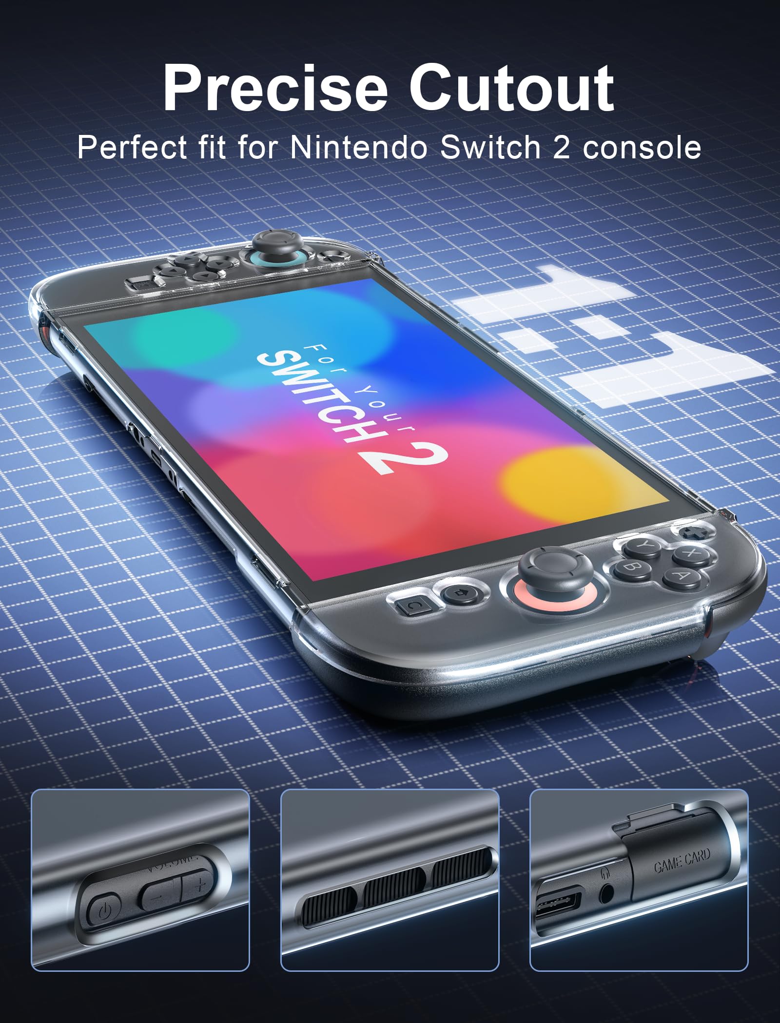 Amazon.co.jp: Switch 2 カバー ドック対応 スイッチ2 クリアケース 分